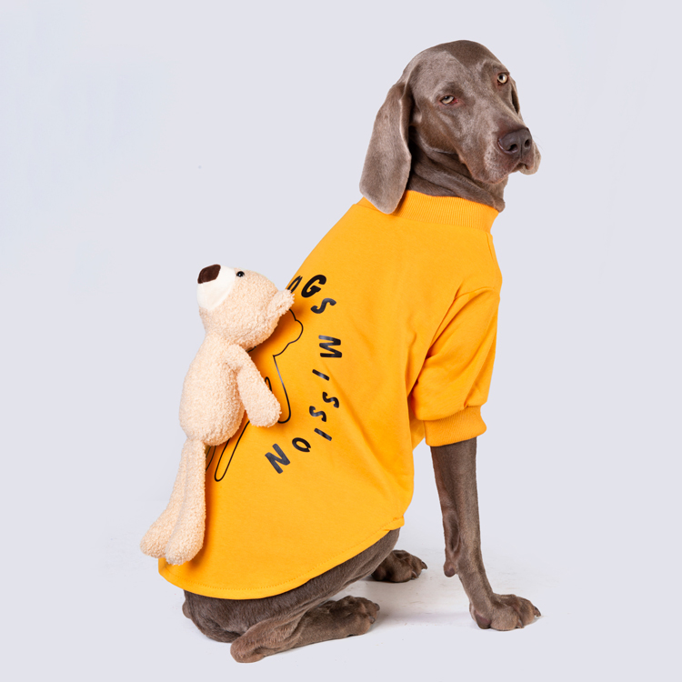 Sweat-shirt pour chien, vêtement de printemps et d&#39;automne, grand gabarit, mince et mignon, Golden Retriever Labrador Shiba Inu, accessoires pour chien: small dog L