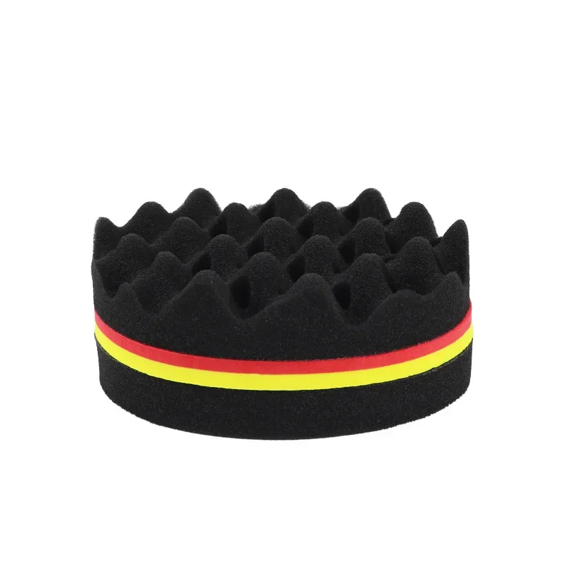 Cepillo de pelo ovalado de doble cara, cepillo de esponja mágico para bobina Afro Natural, cepillos de esponja para rastas, trenzas de cabello trenzado