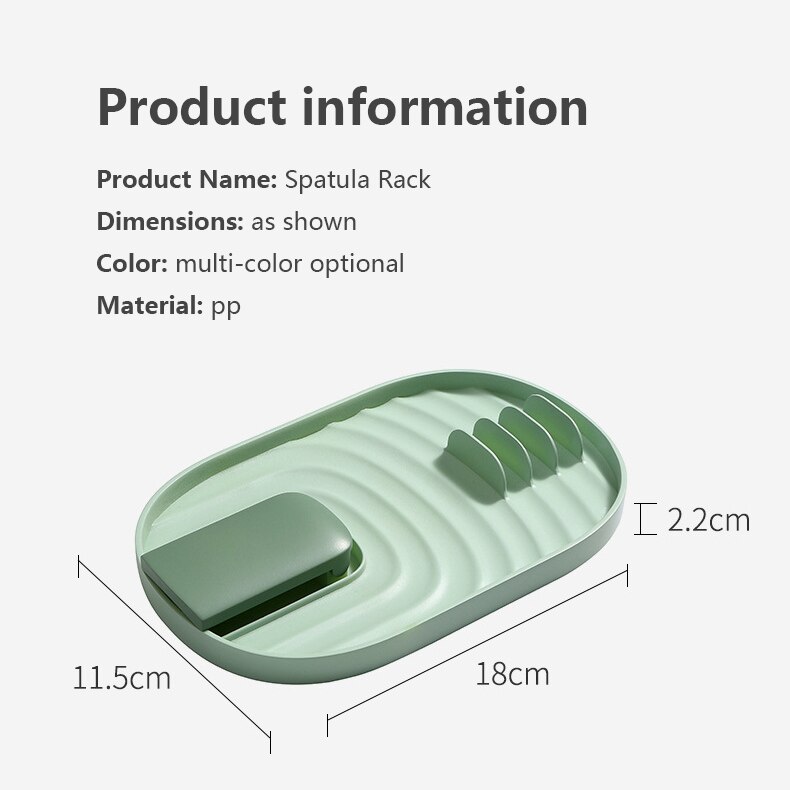 Porte-louche de cuisine, support de cuillère, organisateur d'ustensiles, porte-spatule, support de Pot couvercle, support de rangement en plastique porte-couvercle