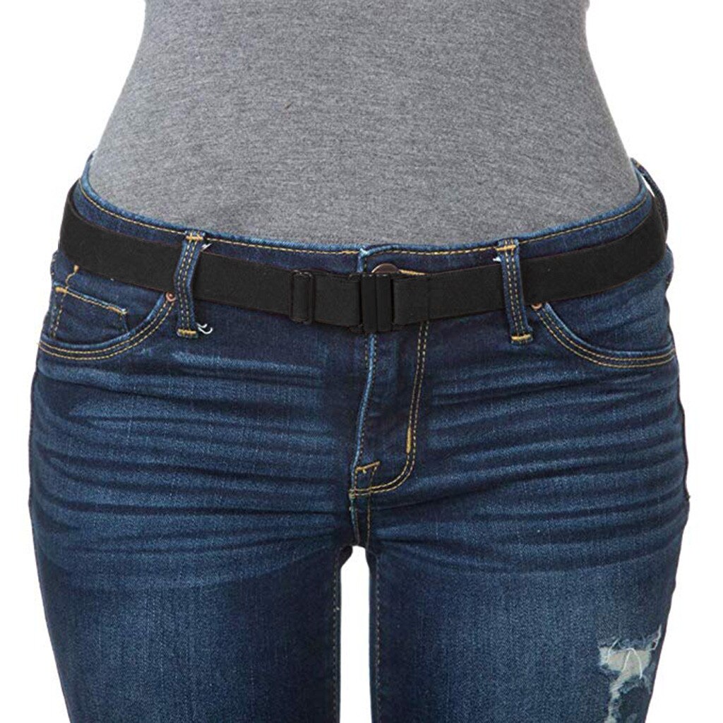 Buckle-free Belt For Jean Pants,dresses,no Buckle Stretch Elastic Waist Belt For Women/men,no Bulge,no Hassle Waist Belt d3: Black