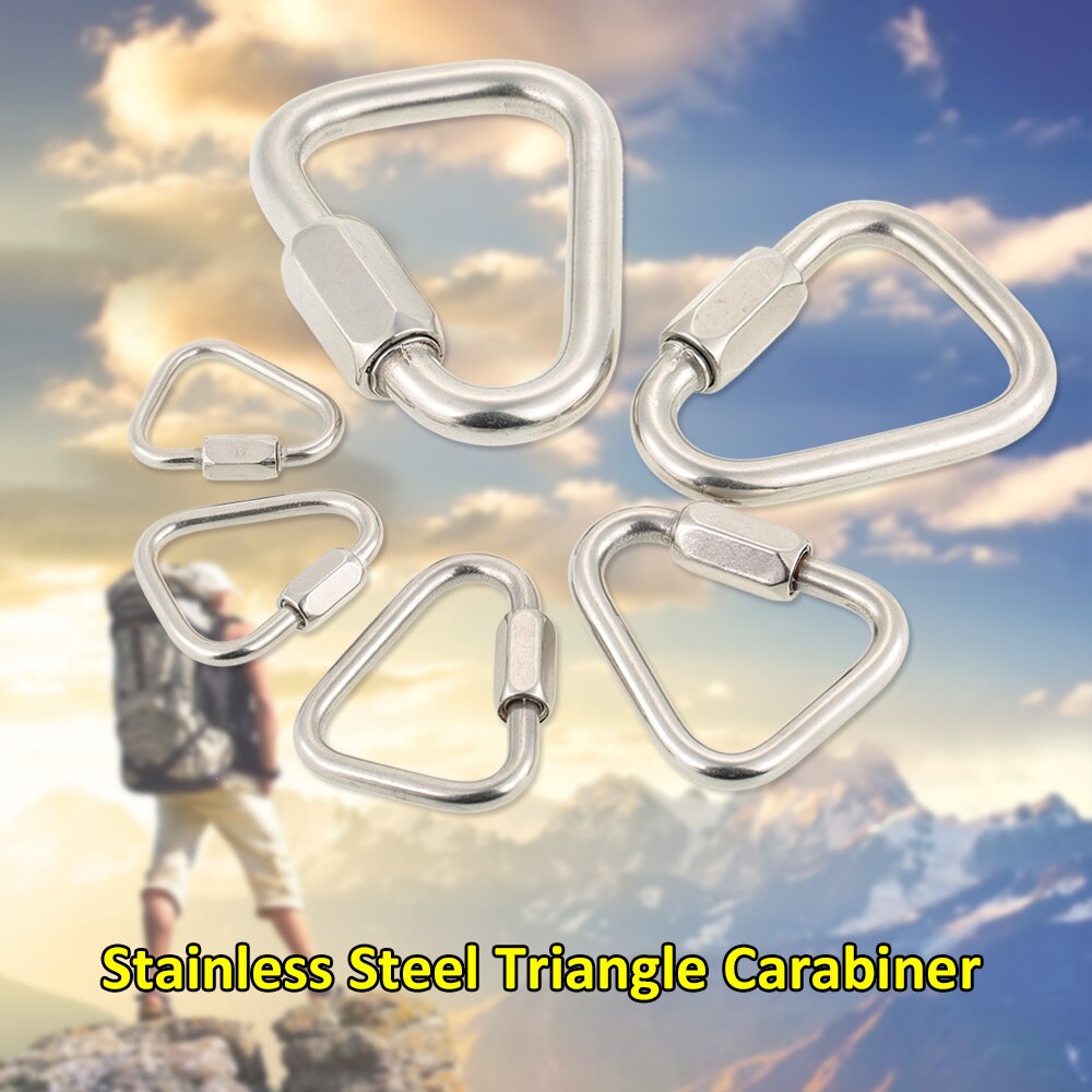 D Buckle Carabiner Rock Climbing Buckle Hanging Hook Carabiner Quick Link Lock Rope Buckle Camping Hiking Climbing Equipment