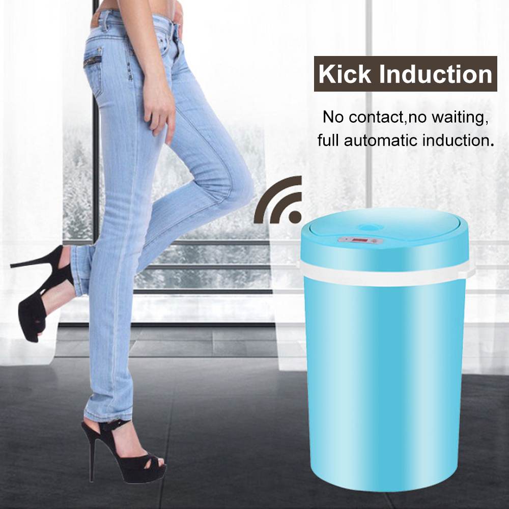 16L Automatic Induction Trash Can Touchless Smart Infrared Motion Sensor Rubbish Waste Bin Eco-friendly Waste Garbage Bin