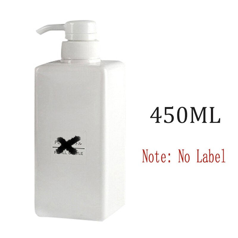 Bouteille de Gel douche de shampooing presse | 650/450/250ML conditionneur de cheveux, distributeur distributeur de savon de salle de bains, bouteilles de rangement rechargeables: WM