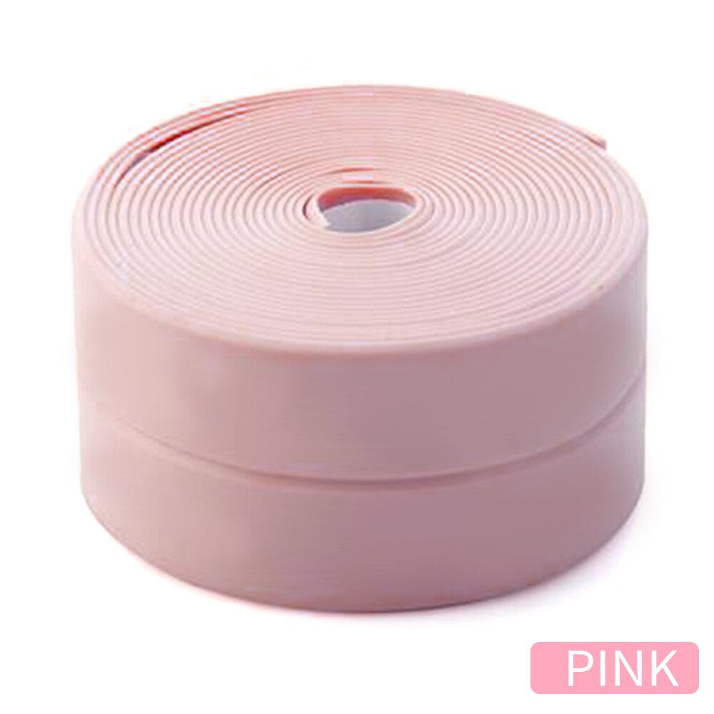 Waterproof Tape Strip Kitchen Sink Paste Gap Beauty Seam Bathroom Toilet Paste Mold Tape Super Adhesive Silicone Stickers