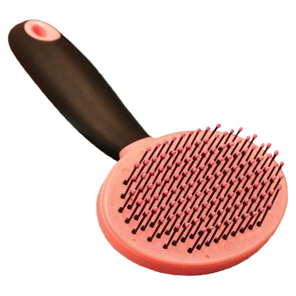 Huisdier Borstel Naald Kam Voor Haar Beauty Grooming Borstel Honden Haar Kam, siliconen Handvat Hond Massage Borstel Kat Borstel Kam Hond Kam: Pink