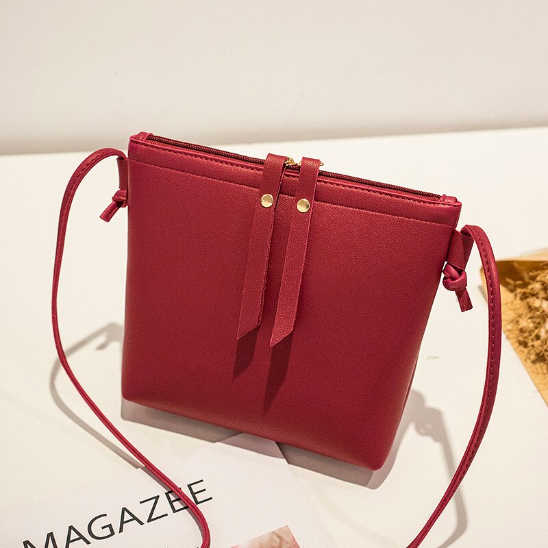 Stijl Women's Bag Mode Koreaanse Stijl Schoudertas Versitile Mode Schoudertas Eenvoudige Vrouwen Tas Clutch Handtas: Rood
