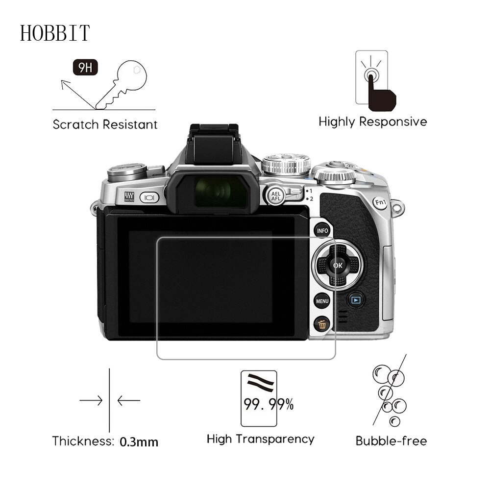 Pour Olympus OM-D E-M1 EM1 appareil photo numérique sans miroir 0.3mm 9H verre trempé transparent protecteur d'écran LCD anti-rayures Film