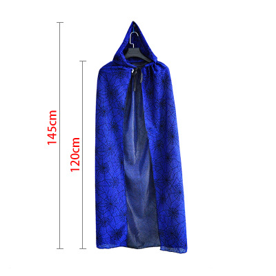 Halloween men women cosplay costume Spider Web Cloak Adult Costumes Death Vampire Sorcerer party halloween costumes for women: Purple