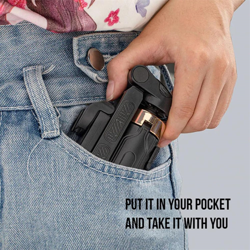 Pocket Flexible Portable Mini Bluetooth Selfie Stick Telescopic Multifunctional Tripod Stand for IPhone Android Phone Monopod