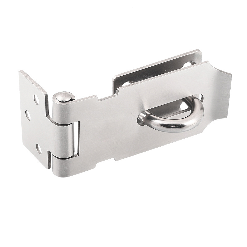 Slidstærkt hasp-låse i rustfrit stål og hæftelåge til tyverisikring af dørskurlås til hængelås til husstandssikkerhed