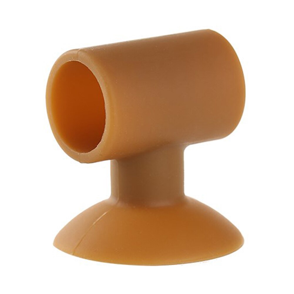 Silicone Door Handle Knob Crash Pad Wall Bumper Guard Stopper Anti Collision Suction Pads TN88: coffee