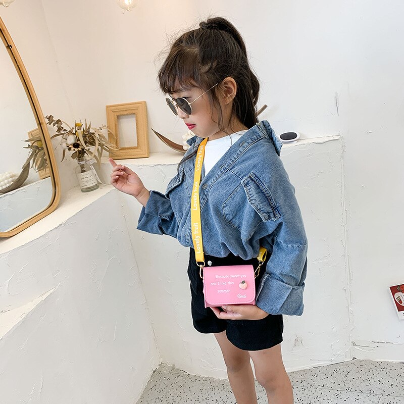 Leuke Baby Mini Handtas Leuk Meisje Fruit Crossbody Tassen Kawaii Kids Kleine Coin Wallet Bag Meisjes Veranderen portemonnee