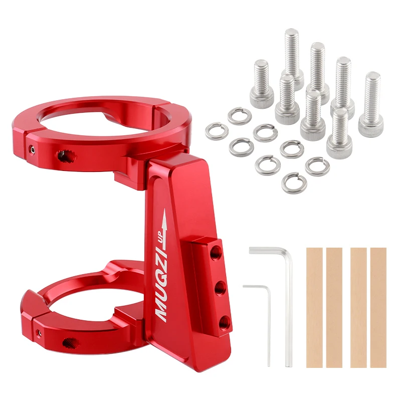 MUQZI Fiets Voortas Houder Voor Birdy Dahon SP8 412 Vouwfiets Voortas Carrier Mount Adapter: Rood