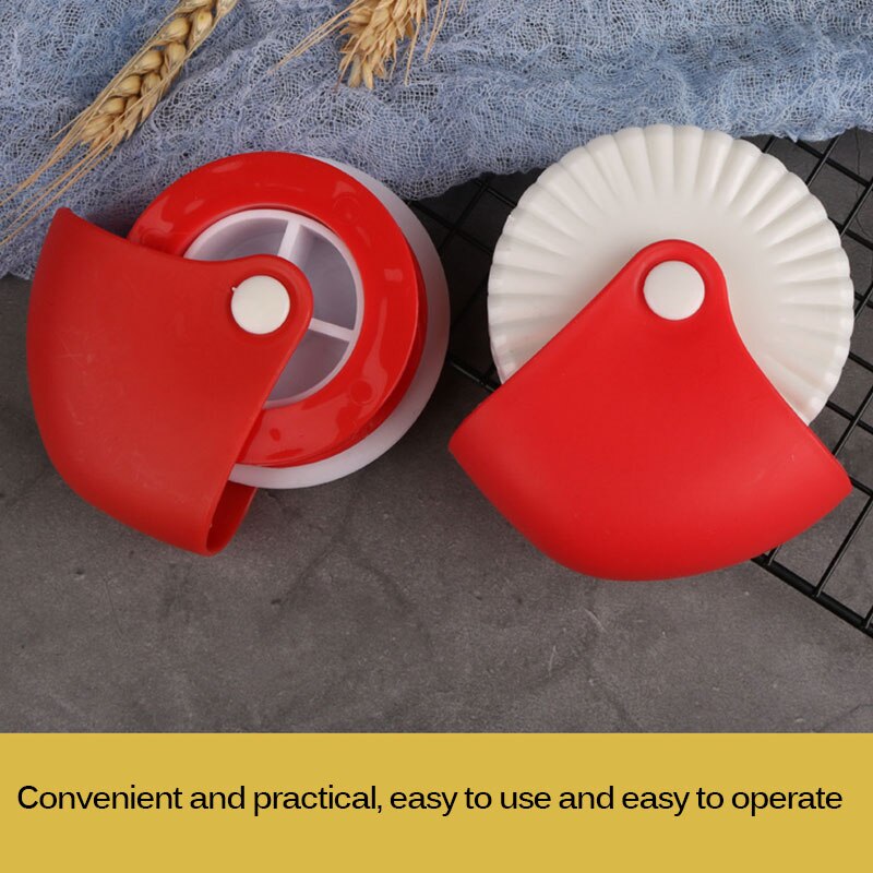 Kitchen Pizza Pastry Lattice Cutter Pastry Pie Decor Cutter Plastic Wheel Roller Pizza Pastry Pie Crust Baking Cutter Tools