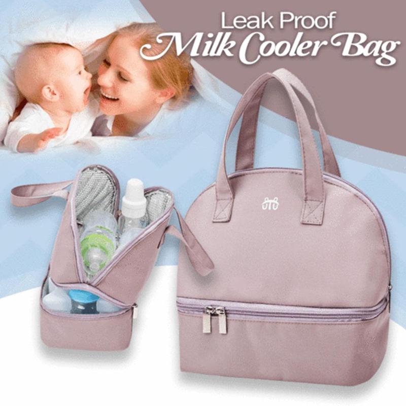 Multifunctionele Draagbare Moeder Melk Fles Schoudertas Lunch Tas Melk Zak Geïsoleerde Tas Geïsoleerde Double-Layer Fr En B H3Y5