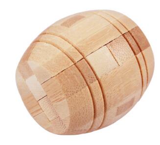 Set of 12PCS IQ Educational Bamboo Burr Puzzle Interlocking Mind Brain Teaser Puzzles Game for Adults Children