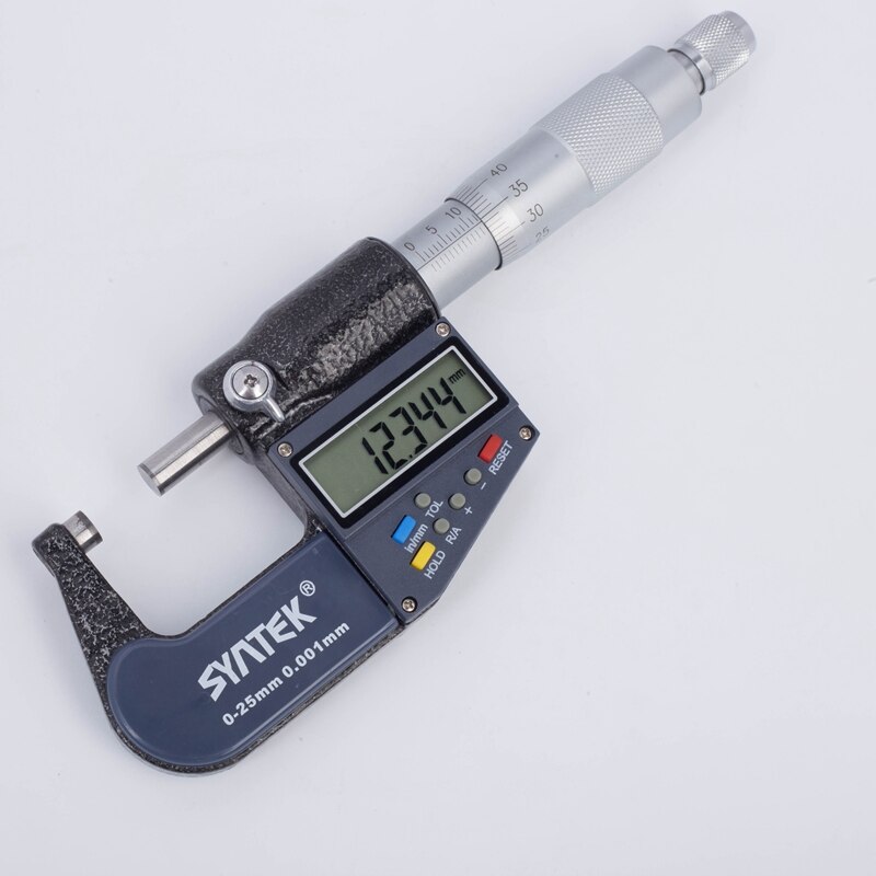 Micrómetro Digital de 0.001mm, micrómetros externos electrónicos de 0-25-50-75-100mm, calibrador cromado, herramientas de medida, salida de datos