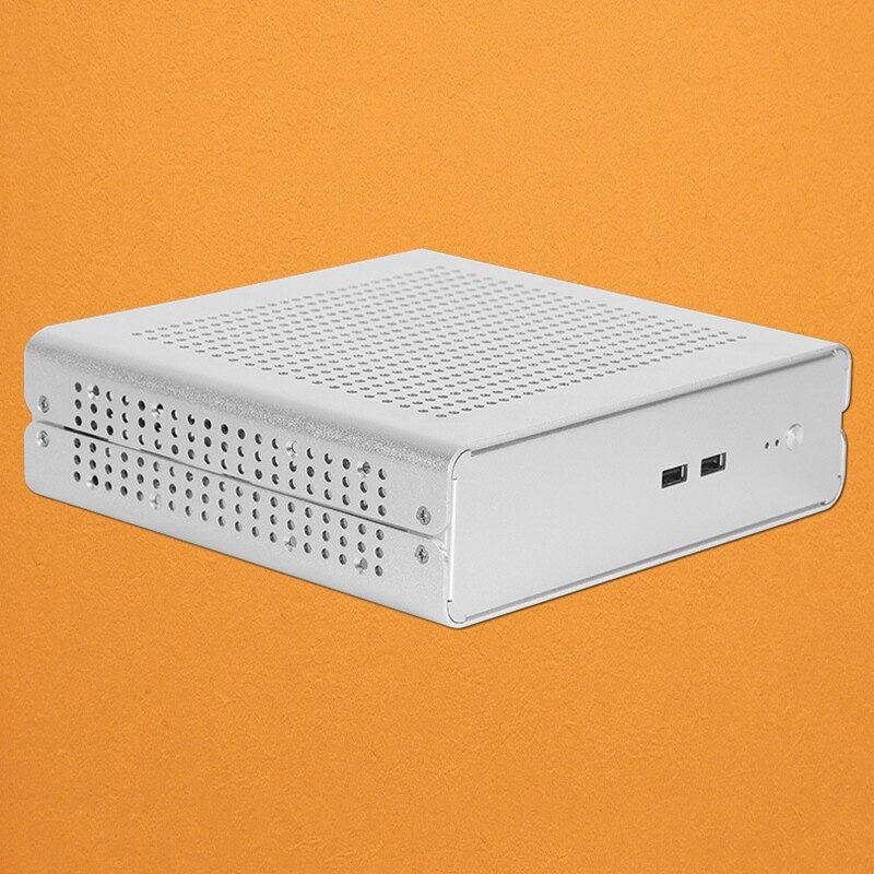 Pc gaming behuizing itx mini kleine behuizing volledig aluminium koffer draagbare htpc desktop computer lege behuizing