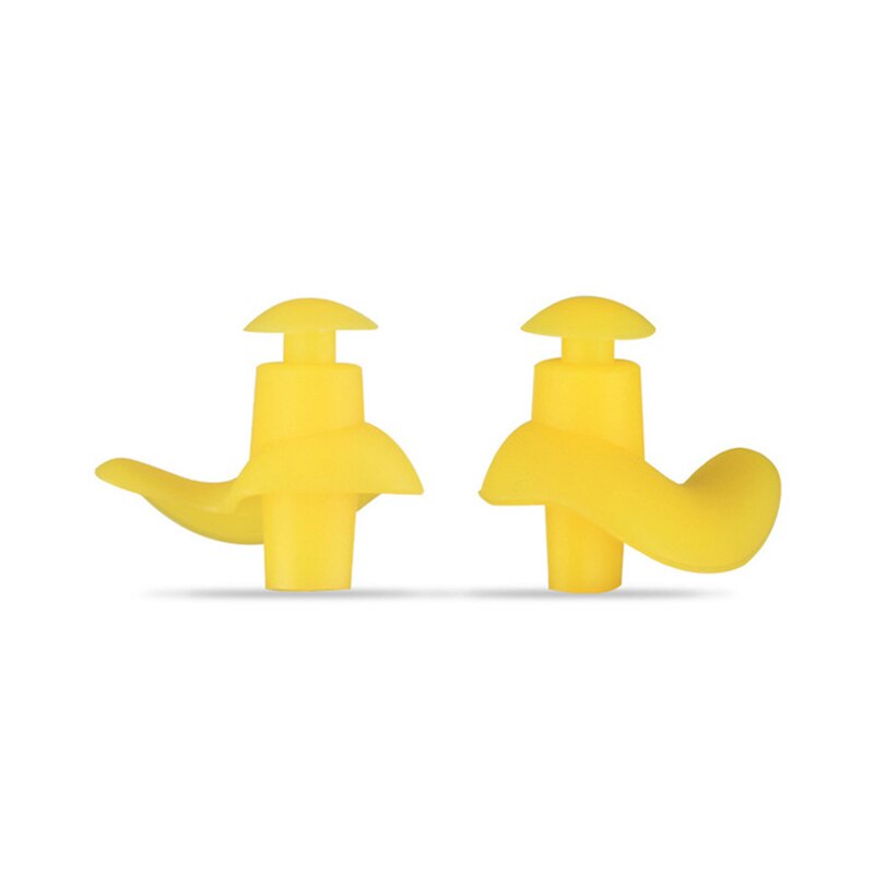 Weiche Ohrstöpsel Silikon Wasserdichte Ohrstöpsel Staub-nachweisen Ohr Umwelt Sport Stecker Tauchen Wasser Sport Schwimmen Schwimmbad Zubehör: Gelb Nein Kasten