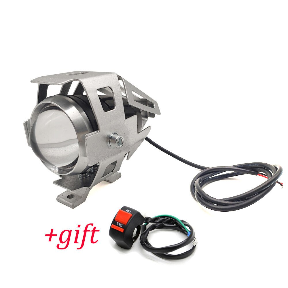 Faros delanteros LED para motocicleta foco de luz Led para motocicleta, 12V, para Kawasaki VERSYS 650 1000 300X KLZ1000 W800 Cafe: 1 piece Sliver