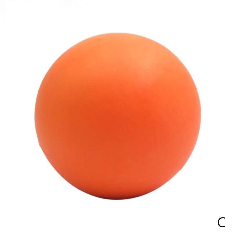 TPE Lacrosse Ball Fitness Relieve Trigger Point Training Fascia Ball Massage Ball Hockey Y3I1: Orange