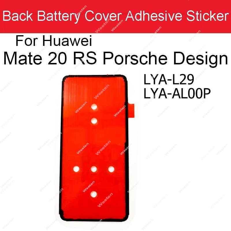 Back Battery Housing Cover Sticker Adhesive For Huawei Mate 10 20 30 40 Lite Pro 20X 40e 30e Pro 5G RS Mate 40 Pro+ Glue Tape: Red