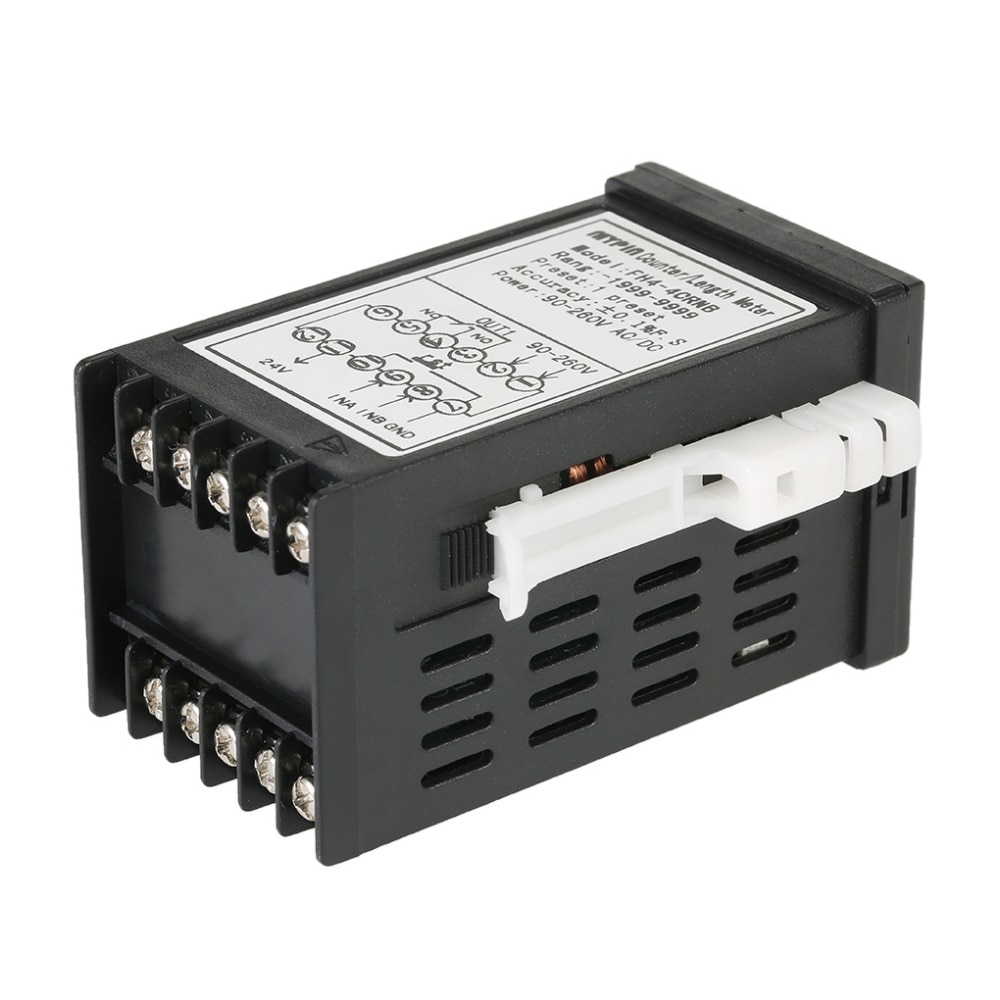 Multi-purpose Preset 4 Digital Counter Intelligent 90-265V AC/DC Length Counter Length Meter Machine Relay Output PNP NPN