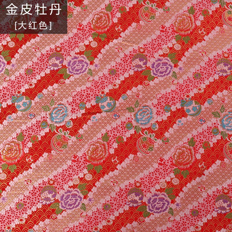 Bride kimono Brocade Fabric Damask Jacquard Apparel Costume Upholstery Furnishing Curtain Material cushion fabric 75cm*50cm