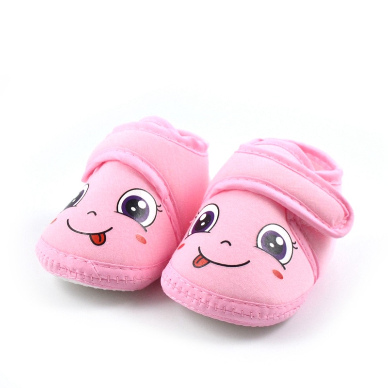 DOGEEK Spring Cute Baby Shoes Cribe Shoes Soft Sole Non-slip Cartoon Baby Toddler Shoes Infant Boy Girl First Walking Shoes: Pink / 13-18 Months(12cm)