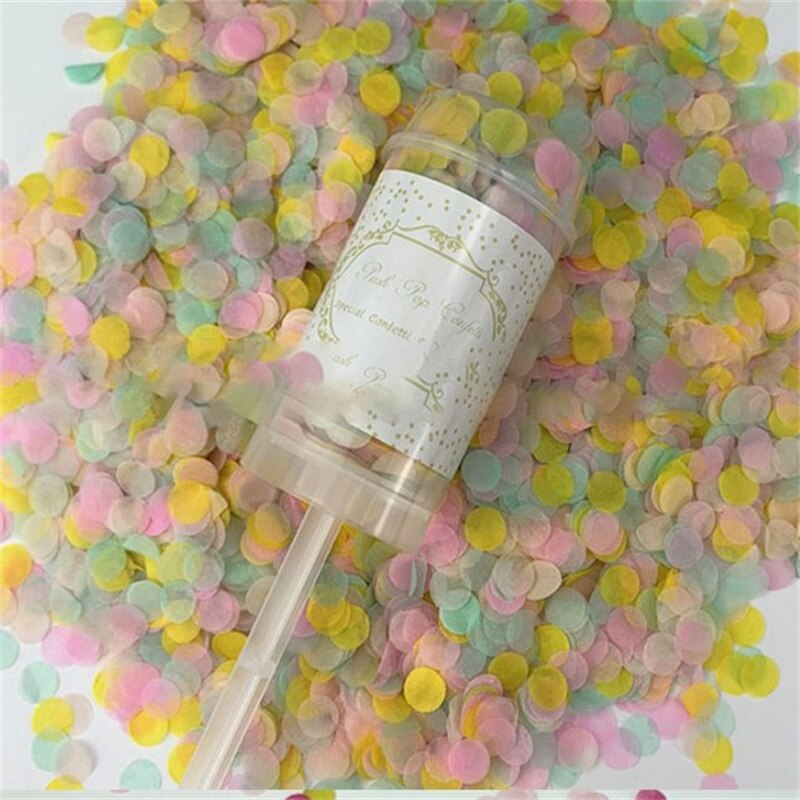 10*DIY empty Confetti Popper Flower Paper Confetti Push Weddings Party Birthday