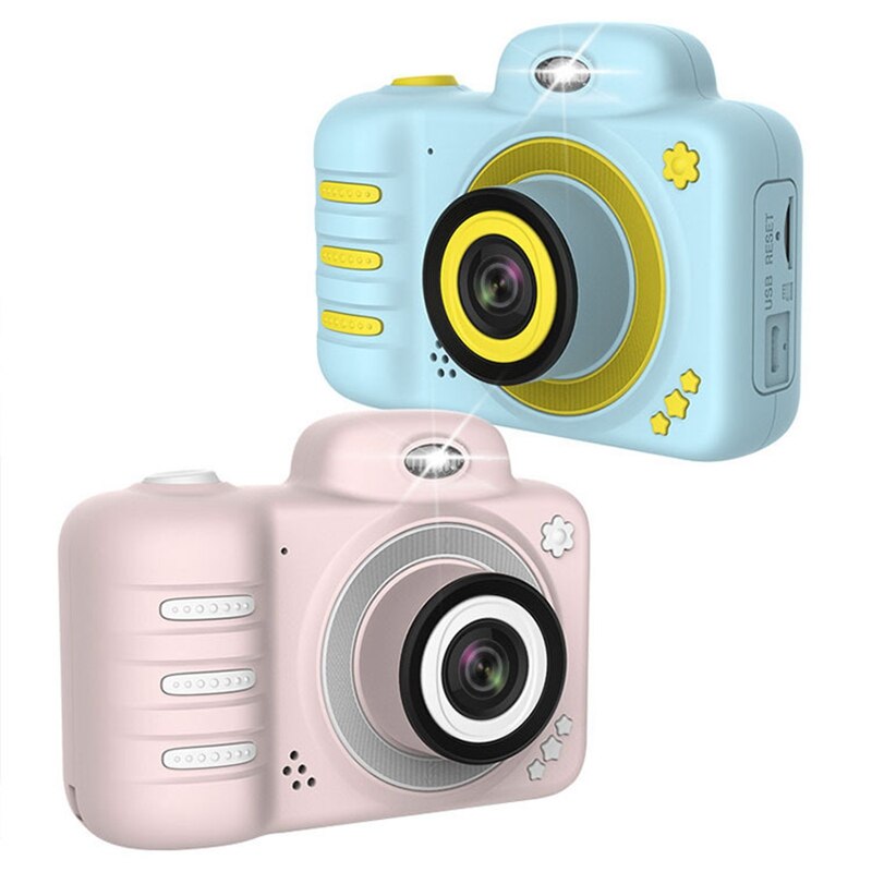 Kids Camera Mini Kinderen Slr Camera 2.4 inch Scherm 8Mp Met 16G Het Kaart Dual Lens