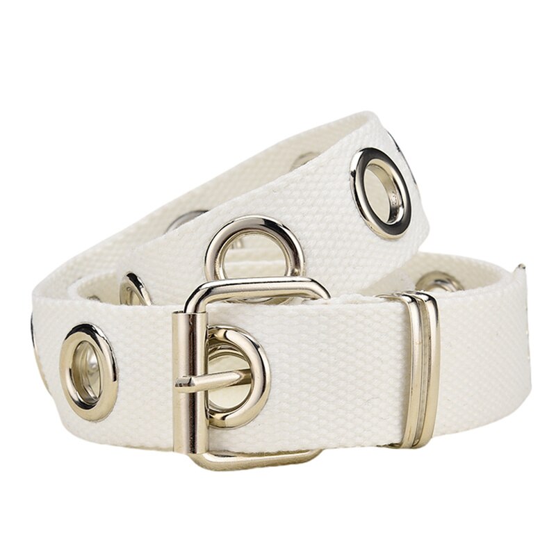 Women's Single Double or Rivet Grommet Belt Punk Waist Belt with Chain Detachable 2 Hole Belt: F