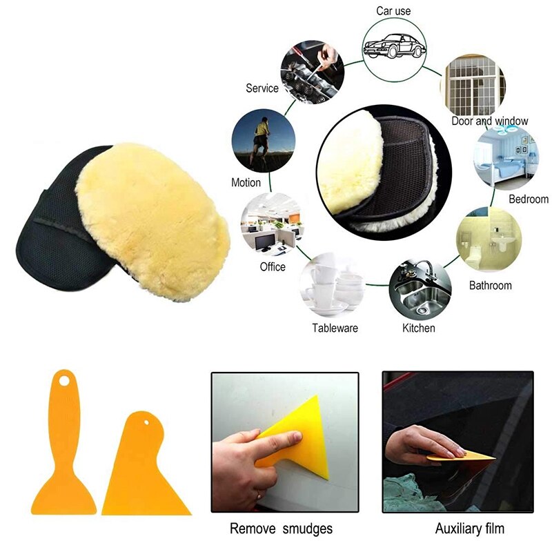 Decal Remover Rubber Eraser Wheel Tool with Drill Adapter 4 Inch Drill Attachment 2 Pieces Hanging Boards and 1Piece Rag for Rem