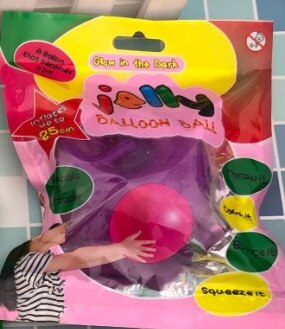 Solid Opblaasbare Squeeze Bal Transaparent Duurzaam Bubble Bal Scheurbestendig Super Wubble Bubble Bal Opblaasbare Ballen 1Pc: Purrple 60cm-70cm