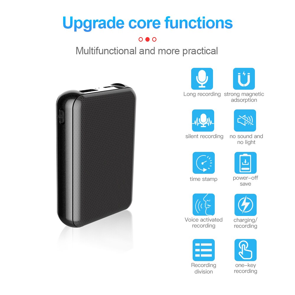 5000Mah Power Bank Mini Digtal Voice Recorder Hid Grandado
