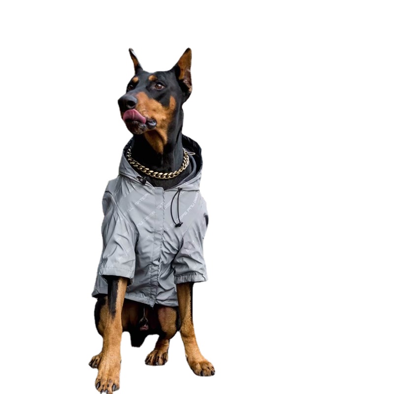 Large Dog Clothes Reflective Dog Jacket Teddy Doberman Golden Retriever Windbreaker Cotton Padded Small-large Dog Coats