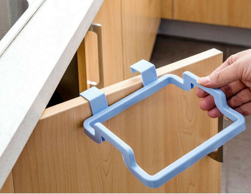 Hanging Trash Garbage Rubbish Kitchen Carrier Plastic Bag Bin Sack Hanger Holder
