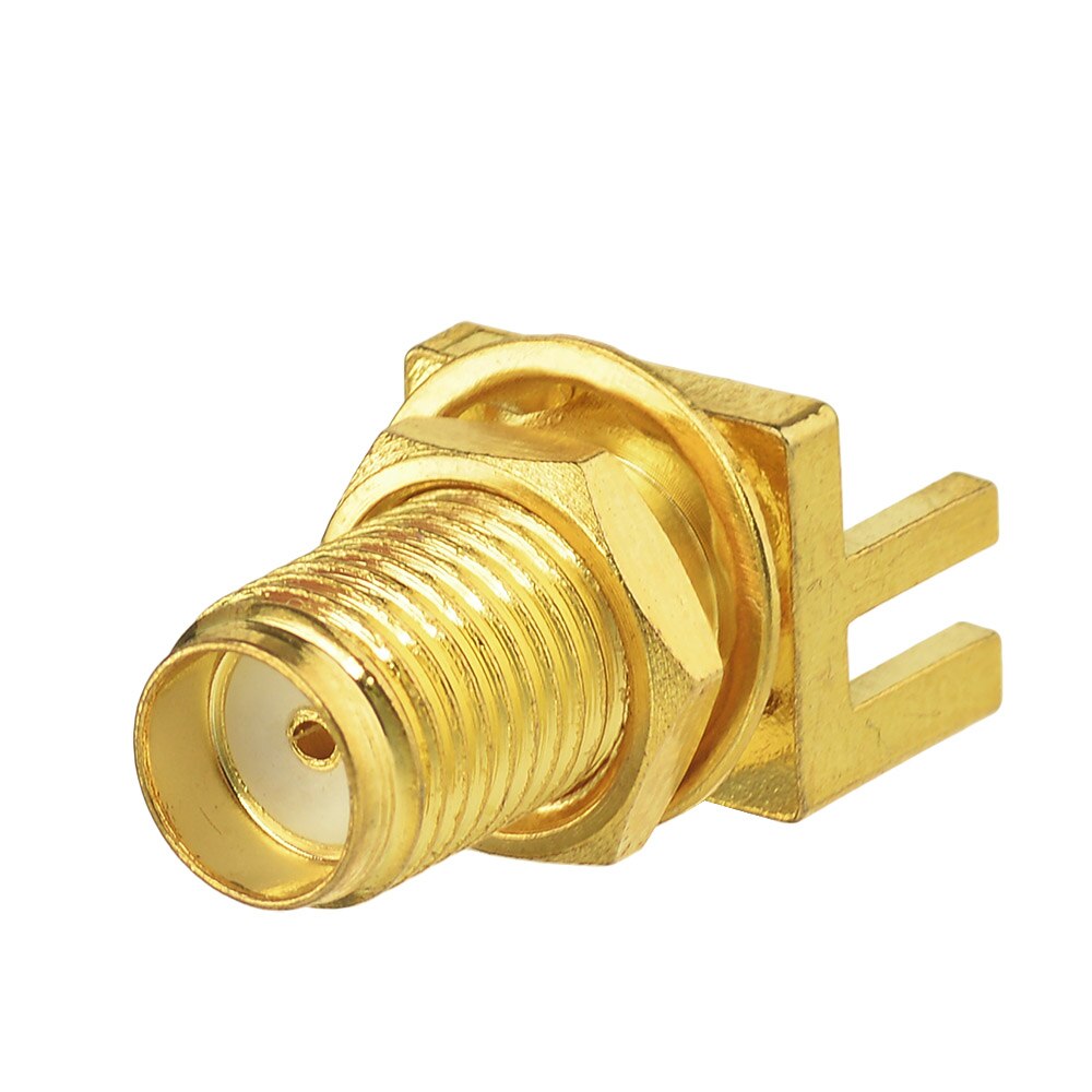 thumbnail image 2 of 10x SMA Female End Launch Jack Solder PCB Mount – Wide Flange 1.6mm RF Connectors By RFAlistar 2 of 2