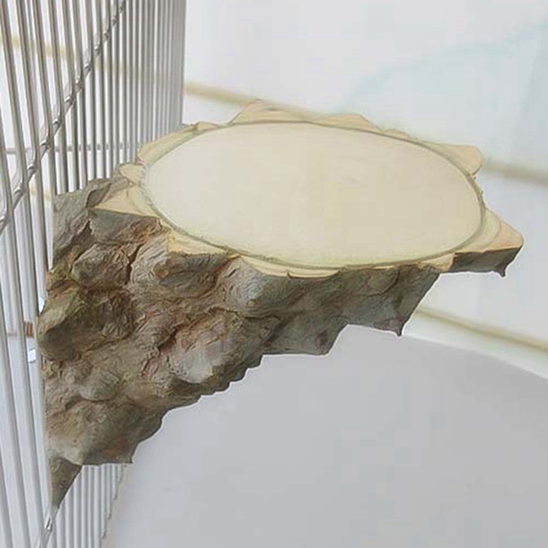 Small Pet Platform Natural Pepper Wood Chinchilla Squirrel Log Pier Bird Cute Parrot Stand Jumping Platform Board: Default Title