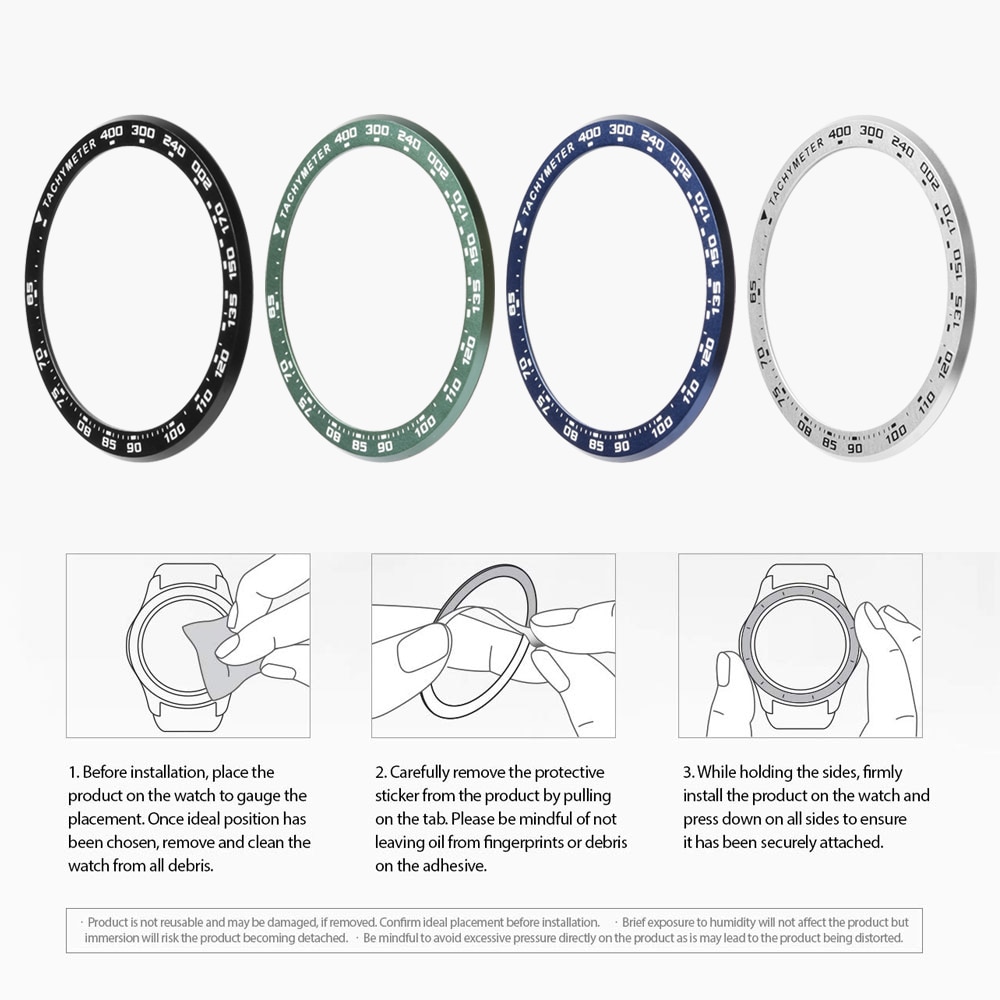Pour Xiaomi Amazfit GTR 47MM métal bord extérieur couverture lunette anneau cadran échelle vitesse tachymètre étui pour Amazfit GTR 47 Film