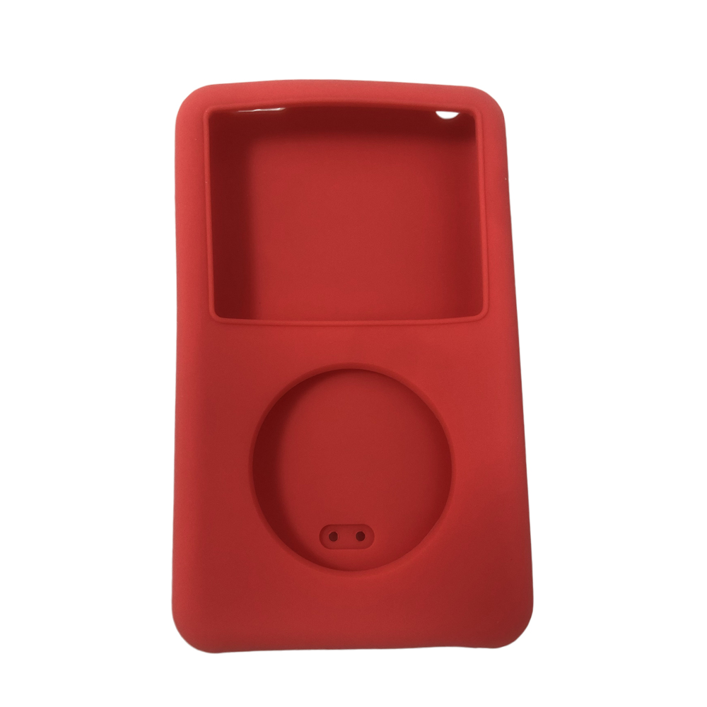 Silicone Sleeve Soft Silicone Rubber Protective Case Pouch for iPod Classic 3th 80GB 120GB 160GB(Thin Version /3Th ): Red