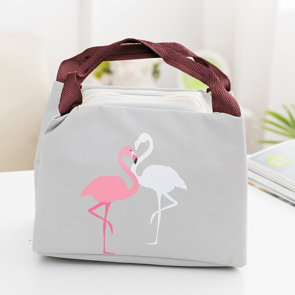 XZP Animal Flamingo Lunch Bag Girl Portable Insulated Thermal Food Picnic Lunch Bags Women kids Men Cooler Lunch Box Bag