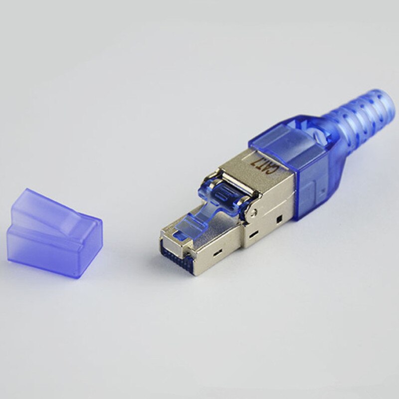 RJ45 Stecker Katze7 Geschirmt 10Gbps Toolless Crimpen Internet Stecker Ethernet Kabel Katze 7 Computer Netzwerk lan Kabel rj 45 Adapter: 1Stck
