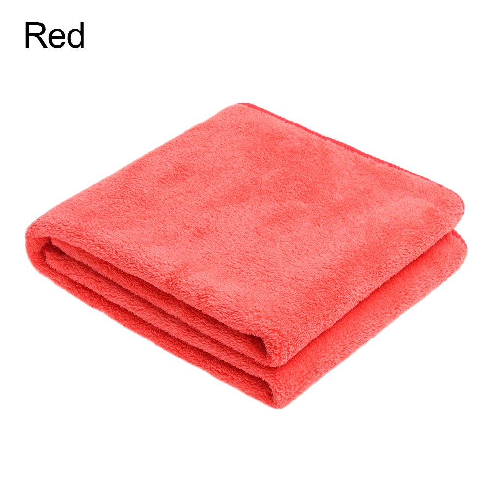 Serviette de nettoyage de cheveux de lavage à séchage rapide de serviette de cheveux de microfibre de serviette de séchage rapide d'ouatine de corail pour sécher les cheveux bouclés, longs et épais: red