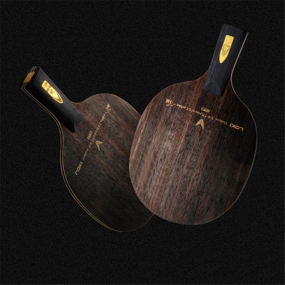LOKI V9 Ebano Professionale Tavolo di Carbonio Pong pagaia lama 9 Strati ping Pong pipistrello per un Rapido Attacco ciclo continuo unità Lettori