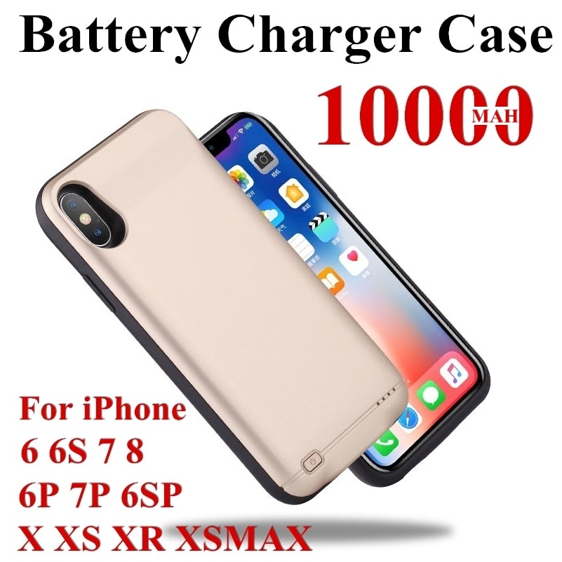 10000mAh Battery Charger Cases For iphone 6 6s 7 8 Plus Power Bank Charging Case For iphone X XS Max XR 6 s power bank Case