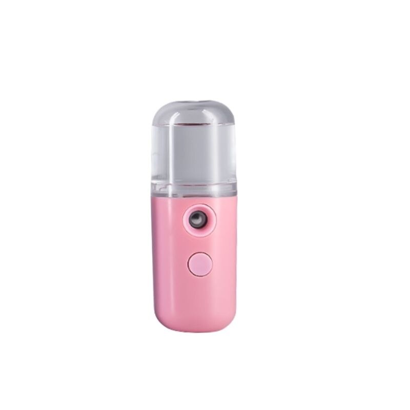 USB Humidifier Rechargeable Nano Mist Sprayer Facial Nebulizer Steamer Moisturizing Beauty Instruments Face Skin Care Tools: Pink