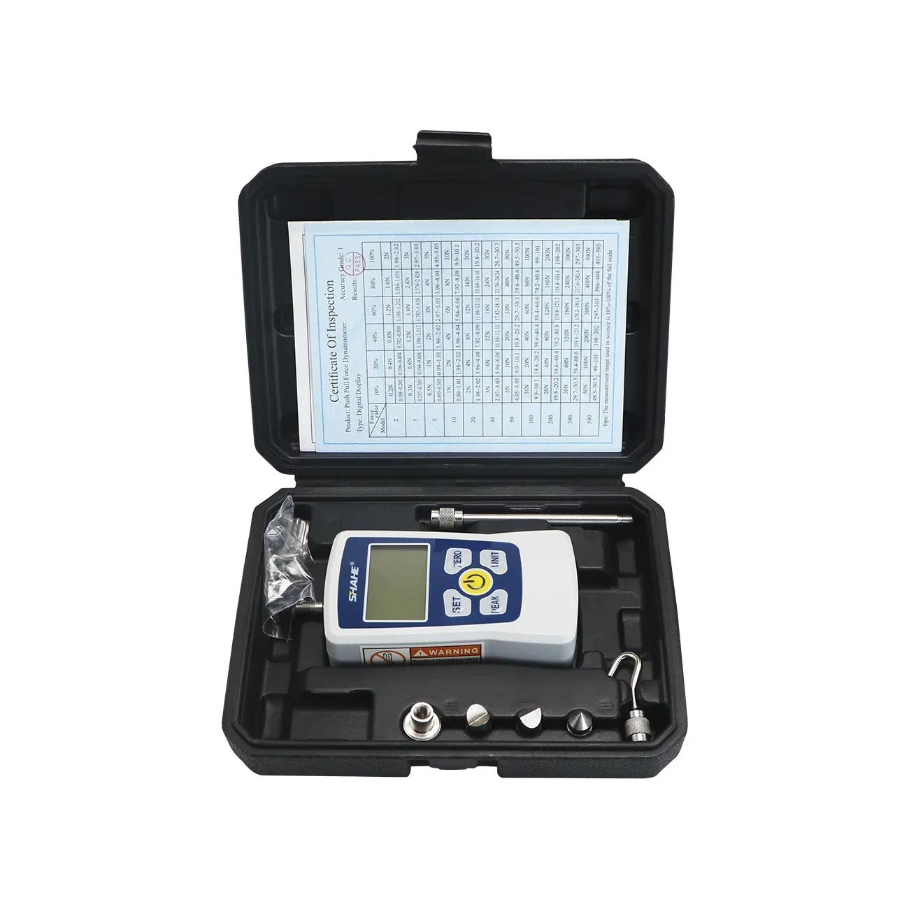 SHAHE Portable Digital Push Pull Force Gauge Force Test Equipment Dynamometer 1% High Accuracy AMF