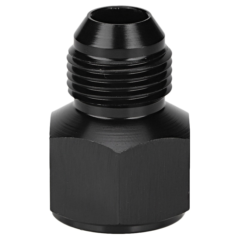Black 10An Femlae to 8An Male Flare Reducing Hose Union Fittings Aluminum An10 to An8 Reducer Fuel Oil Line Adapter