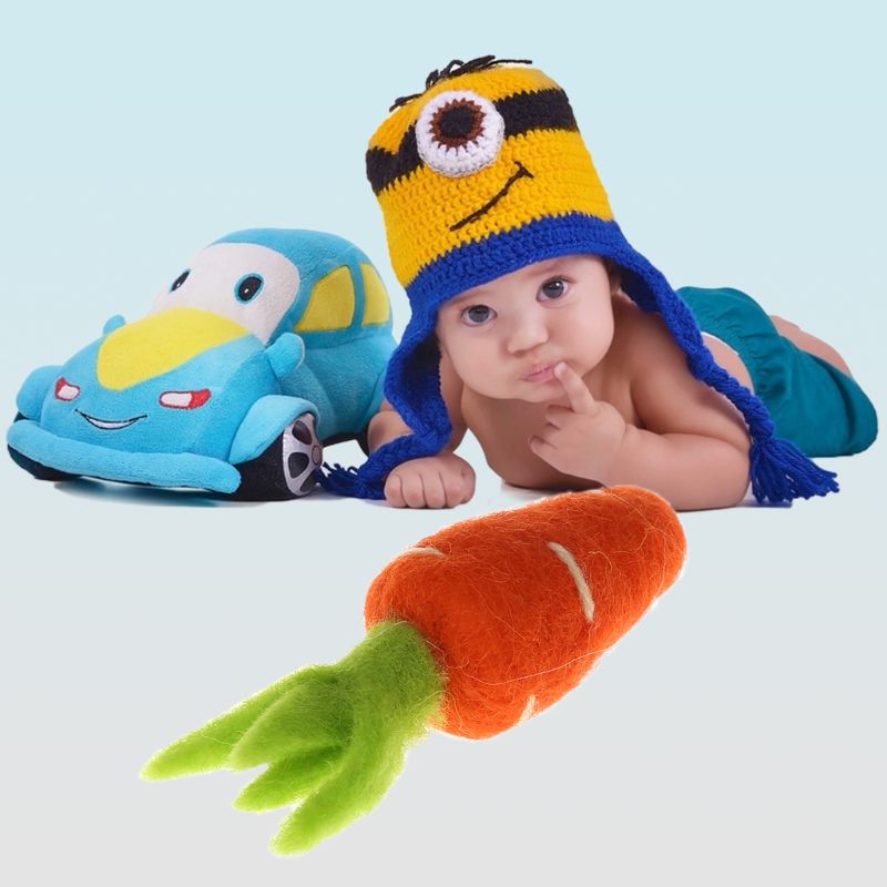5 st fotografi dekoration baby foto bakgrund rekvisita diy handgjorda filt hantverkstillbehör multifunktionella